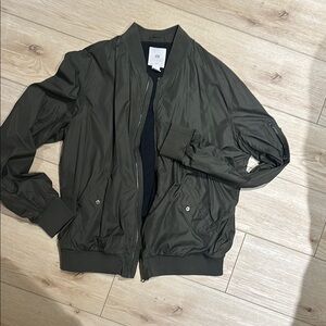H&M women Green Bomber Jacket